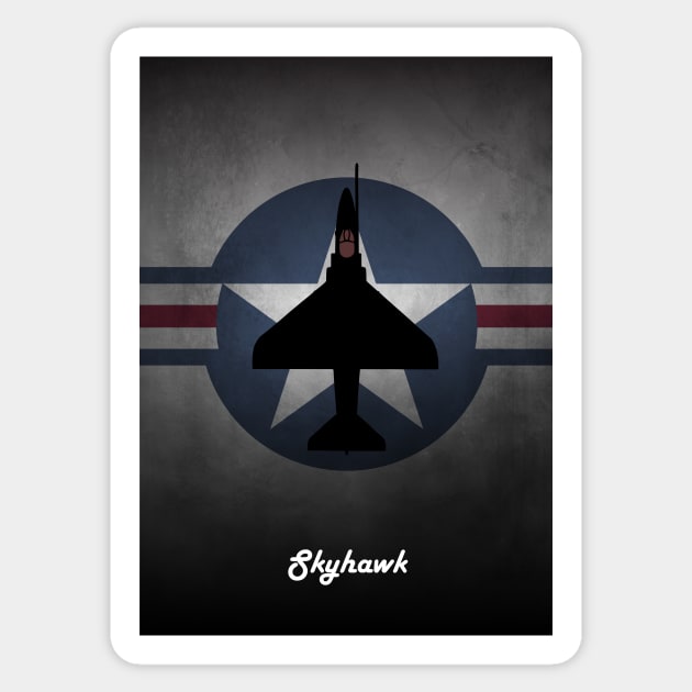 A-4 Skyhawk USA Sticker by aviationart